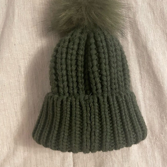 Barbour Dark Green Knit Beanie - Picture 2 of 4